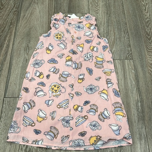 NWT Victoria Beckham Target Girls Tea Party Dress Blush Pink Printed - Picture 8 of 8